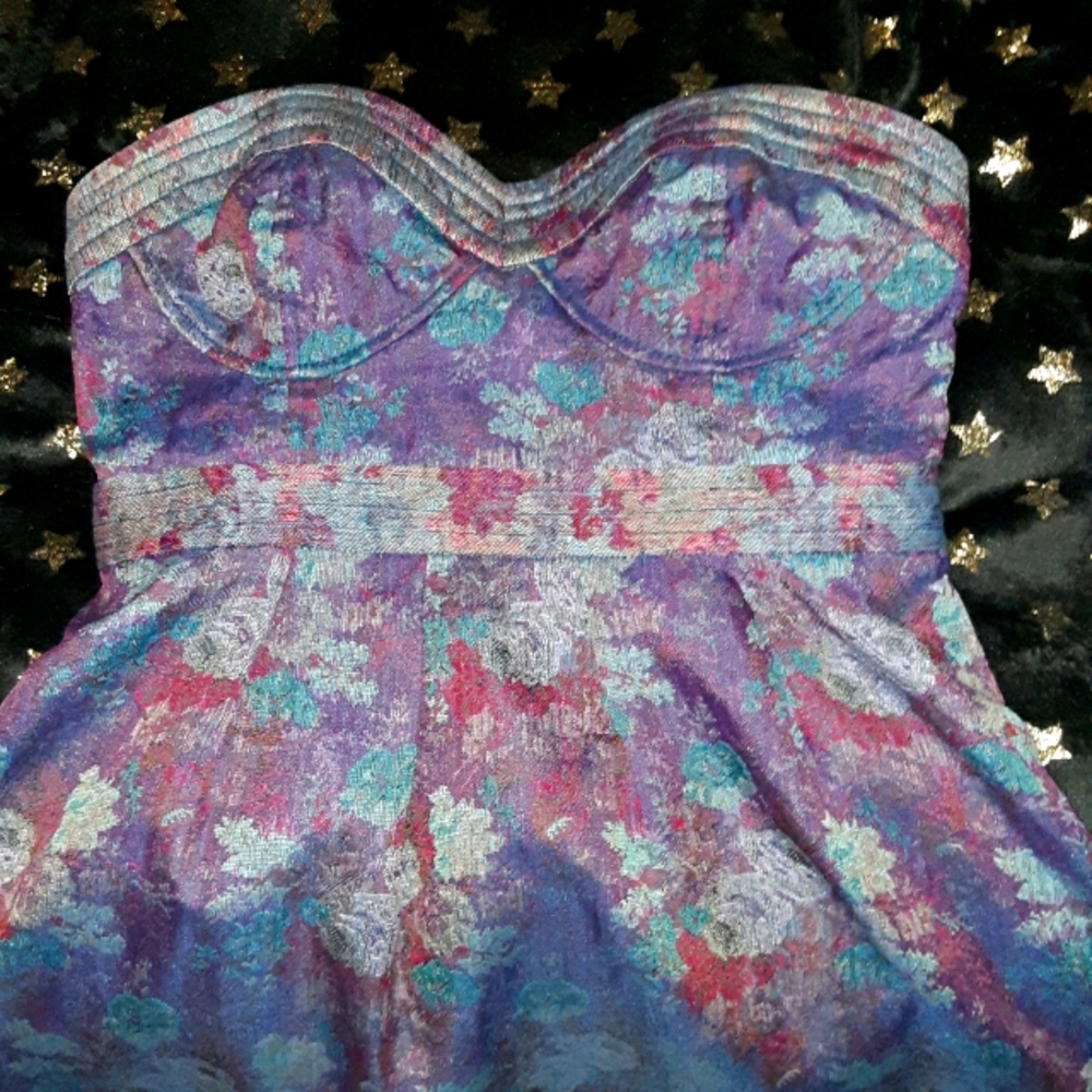 Free People Tapestry Dress: Blue Floral